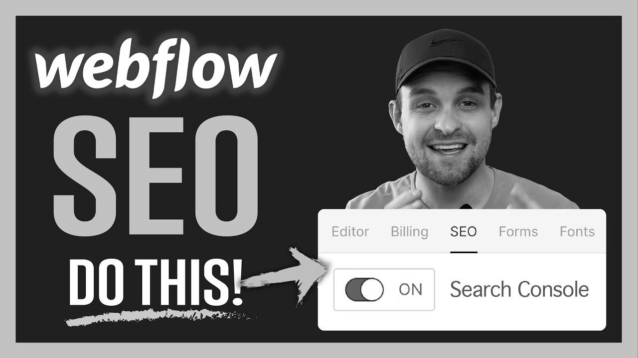 Do THIS for search engine optimization on Webflow Websites |  Step-by-step information