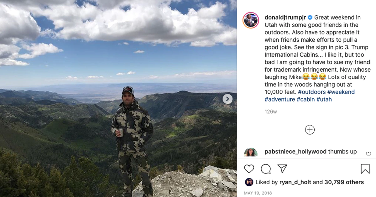 Expenses filed towards information of Donald Trump Jr.’s bear hunt in Utah