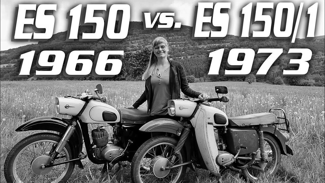 MZ ES 150 (1966) vs. MZ ES 150/1 Trophy (1973) Expertise comparability distinction GDR autos classic