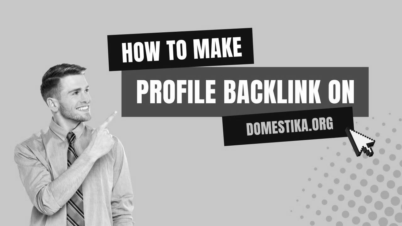 How To Create Profile Backlink on Domestika |  search engine marketing Hyperlink Building |  LinkoBuild