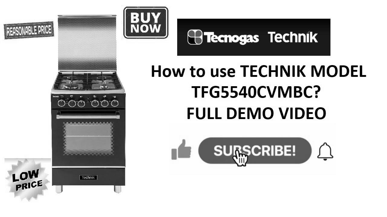 Learn how to use TFG5540CVMBC |  50CM Approach Cooking Range |  PINAKAMURA NA TECHNIK COOKING RANGE (Tagalog)